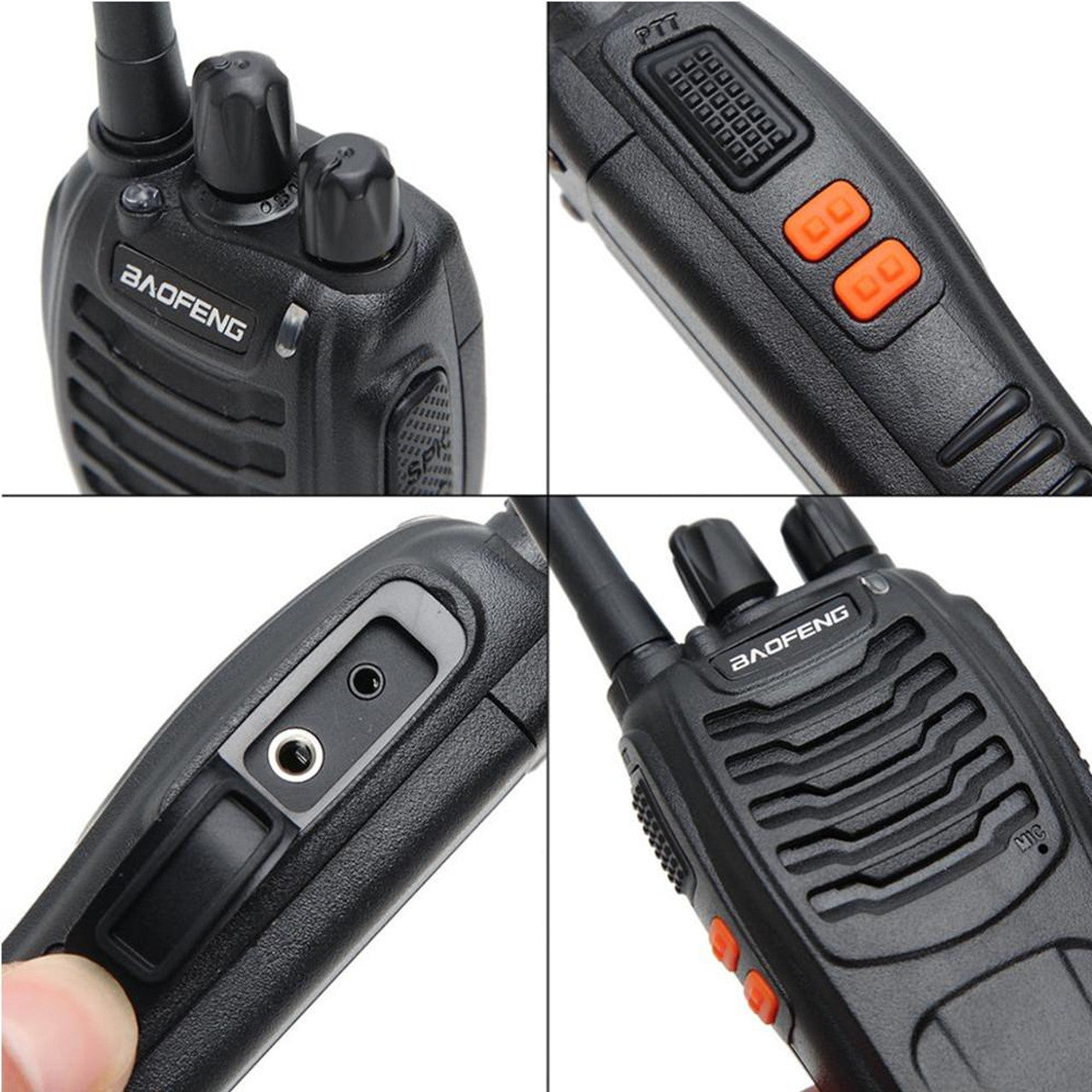 BAOFENG Walkie Talkie BF-888s Pack of 6 with Earphone